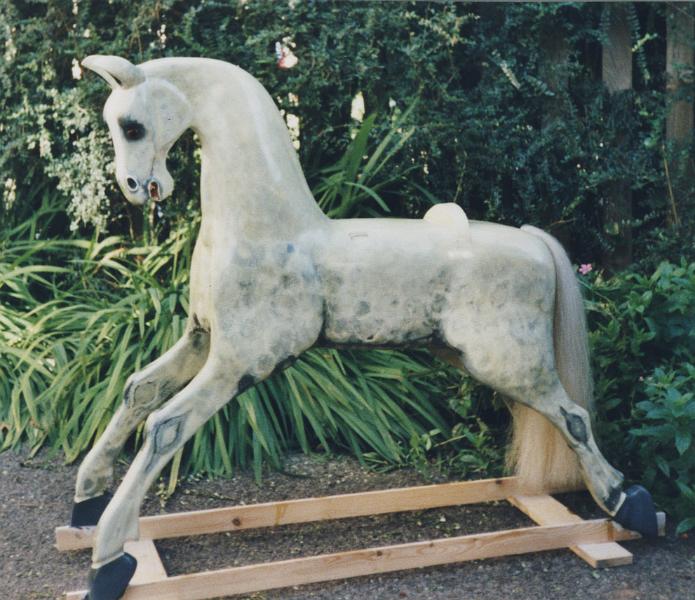 Rocking Horse a.jpg - "Traditional Rocking Horse - in the making" - by Colin Etherington  ( See next image for the completed horse. )